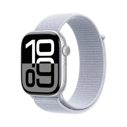 Apple Watch Series 10 GPS Rose Gold Aluminium Case | Blue Cloud Sport Loop