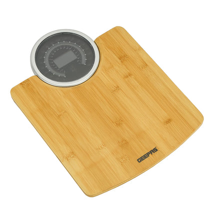 Geepas Personal Scale 180kg Bamboo Platform | GBS46529