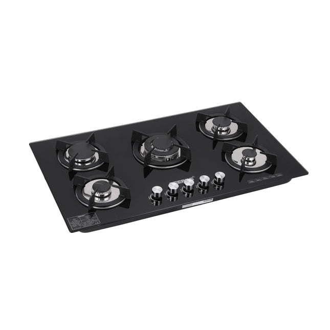 Geepas 5-Burner Glass Gas Hob | GGC31011
