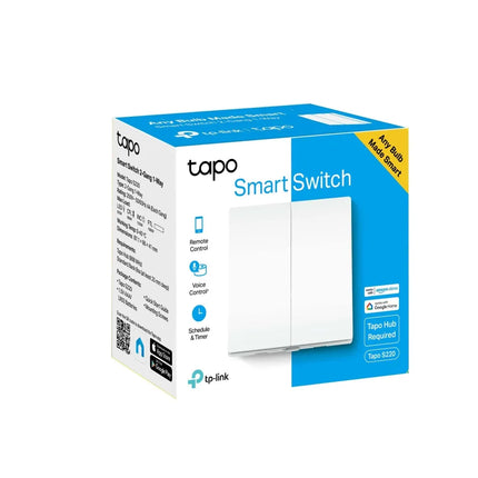 TP-Link Tapo Smart Light Switch 2-Gang 1-Way , S220