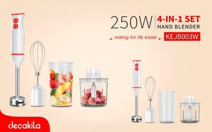 Decakila Hand Blender 250W 4-in-1 Set , KEJB003W