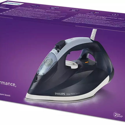 Philips 7000 Series HV Steam Iron Dark Blue 2800W , DST7030/26