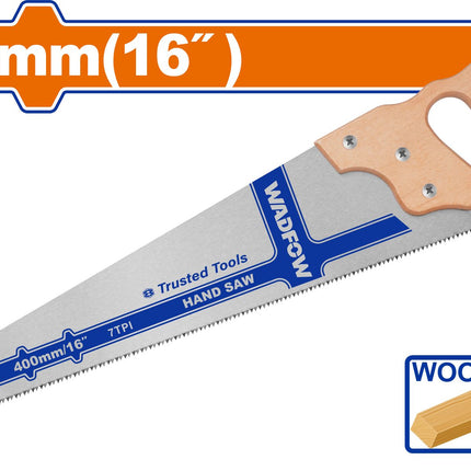 Wadfow 16" Professional Wood Handle Saw