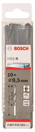 Bosch HSS-R Metal Drill Bit Set 9.5x81mm 10 Pcs , 2607018434