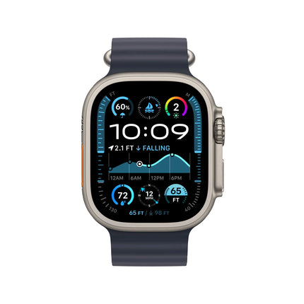 Apple Watch Ultra 2 GPS + Cellular 49 mm Natural Titanium Case | Navy Ocean Band