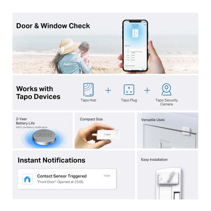 TP-Link Tapo T110 Smart Contact Sensor | Door & Window Security , T110 