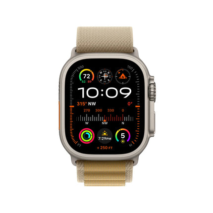 Apple Watch Ultra 2 GPS + Cellular 49 mm Natural Titanium Case | Tan Alpine Loop