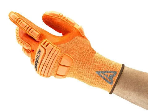 Ansell ActivArmr 97-120 Hi-Vis Kevlar Oil-Resistant Impact Gloves