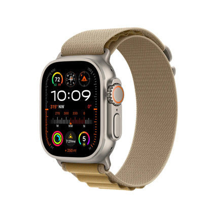 Apple Watch Ultra 2 GPS + Cellular 49 mm Natural Titanium Case | Tan Alpine Loop