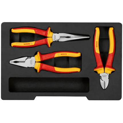 Bosch VDE Pliers Set 3 pcs Professional