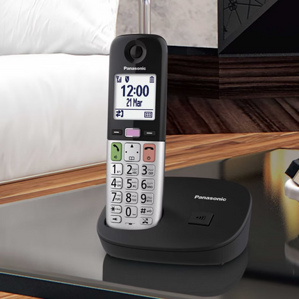 تلفون لاسلكي باناسونيك KX TGU410 بشاشة كبيرة وصوت معزز