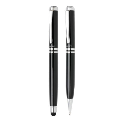 WISW 705Toolmart GiftsDUSCO SET - Swiss Peak Executive Pen Set - Black/Silver