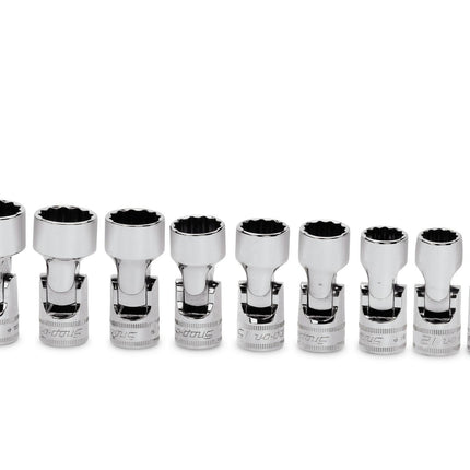 209FUMYSnap-Onمجموعة مقابس ميترية 3/8 بوصة 9 قطع من سناب أون