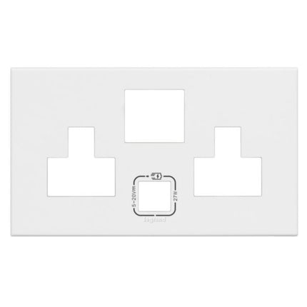 575444Legrandلوحة ليجراند 2 وحدة مقبس متعدد المعايير مع USB 27W أبيض