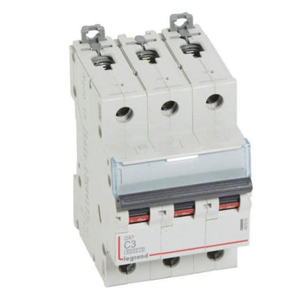 407853Legrandقاطع دائرة Legrand DX3 ثلاثي الأقطاب 3A منحنى C