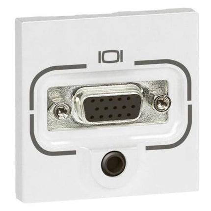 572288Legrandمنفذ Legrand Arteor HD15 بفتحة جاك 3.5 ملم أبيض 2 وحدة