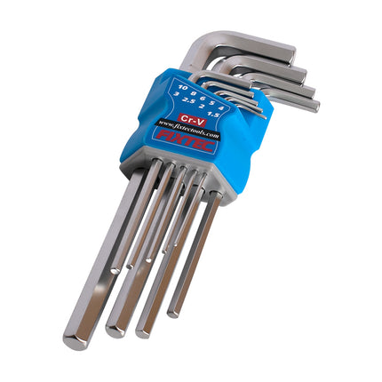 FHHK0019Fixtecمجموعة مفاتيح سادسة FIXTEC 9 قطع بطول متوسط