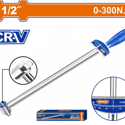 WSA8101Wadfow مفتاح عزم WADFOW 1/2" 0-300Nm