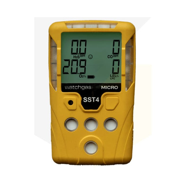 SST4-MICRO-X1OMH-Y
WatchGasكاشف الغازات المتعددة WatchGas SST4 Micro جهاز مراقبة الأمان رباعي الغازات