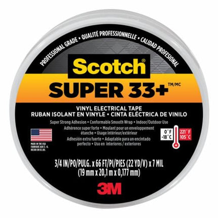 000212000196473Mشريط Scotch العازل الكهربائي الفينيل Super 33+ درجة متقدمة