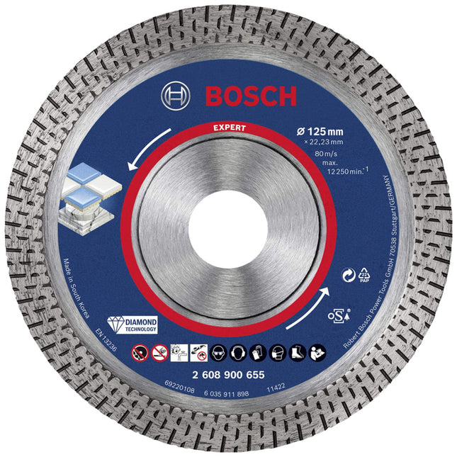 Bosch Tools,2608900655,Diamond Cutting Disc -for HardCeramic |125x22.23x1.4x10mm