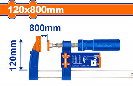 WCP2124Wadfow مشبك WADFOW بمقبض بلاستيكي 120x800 مم
