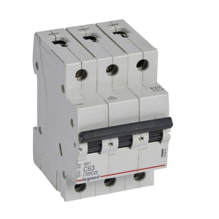 419241Legrandقاطع دارة Legrand RX3 ثلاثي الأقطاب 63A منحنى C