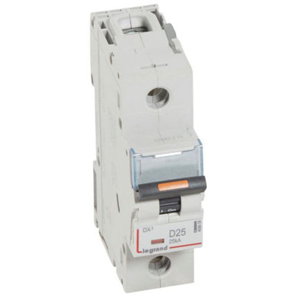 409809Legrandقاطع دائرة Legrand DX3 أحادي القطب 25A منحنى D
