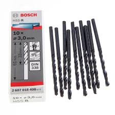 Bosch HSS-R Metal Drill Bit Set 3x33mm 10 Pcs , 2607018408