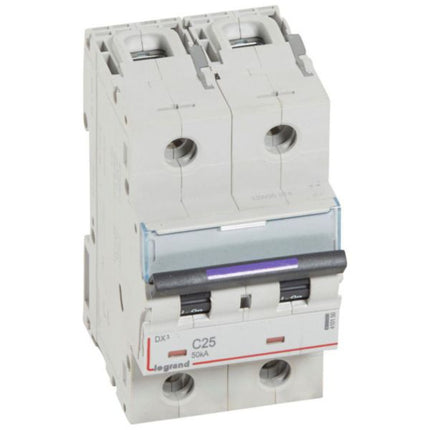 410150Legrandقاطع دورة ليجراند DX3 ثنائي القطب 25A منحنى C