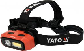 YT-08594Yatoمصباح رأس ياتو 800LM قابل لإعادة الشحن كاشف الحركة LED