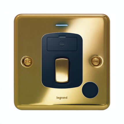833416Legrandمفتاح ثنائي القطب Synergy Authentic بقوة 20A ذهبي لامع مع مؤشر LED