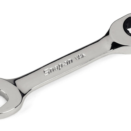OXKR12Snap-Onمفتاح ربط مدمج برشة قصير 3/8" ثنائي 12 نقطة SAE Flank Drive® بزاوية 0° إزاحة