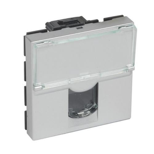 571059Legrandمقبس RJ45 من Legrand Arteor الفئة 6 UTP بـ 2 وحدات ألومنيوم