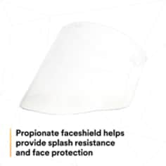 100783718270043Mدرع الوجه الشفاف من البروبيونات 3M W96 محمي