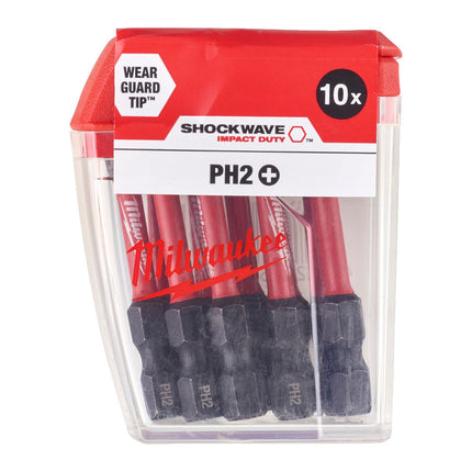 Shockwave 10 Piece PH2 Screwdriver Bits