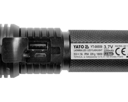 YT-08559Yatoمصباح يدوي LED YATO YT-08559 بقوة 10 واط 900 لومن