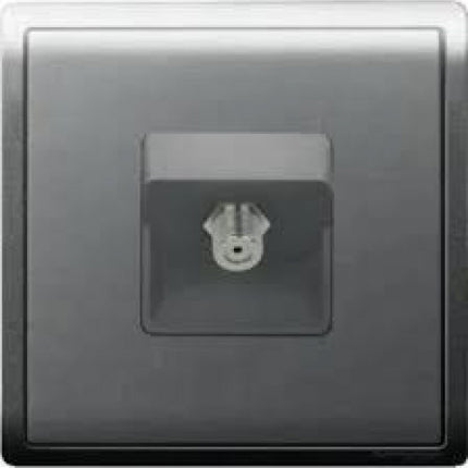 Schneider Electric,E8231TVF_MB_G1,1 Gang TV Socket, 75 ohm, Through-Connection