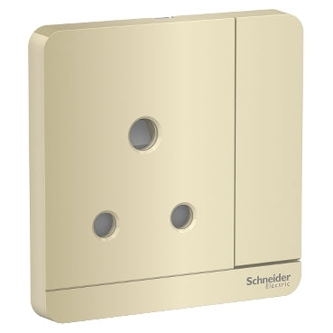 Schneider Electric,E8315_15_WG_G12,AvatarOn, switched socket, 3P, 15 A, 250 V, Wine Gold