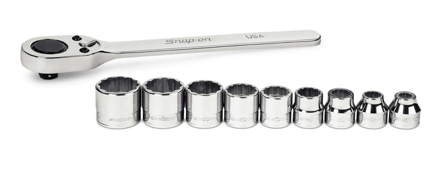 210RARFASnap-Onمجموعة مفاتيح سناب أون 10 قطع 3/8" بوصة 12 نقطة SAE
