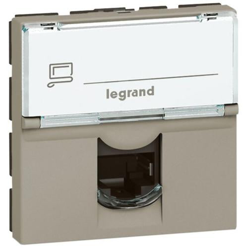 572932Legrandمحول Arteor لمقبس البيانات موصل Keystone فردي وحدتين لون شمبانيا