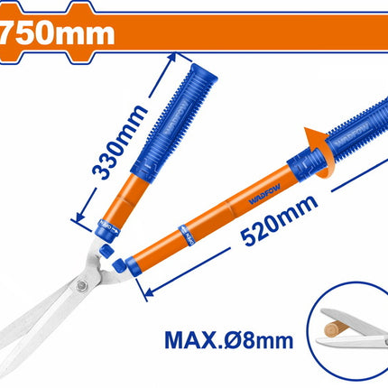 WPR1E90Wadfow مقص تحوط تلسكوبي وادف 550-750مم