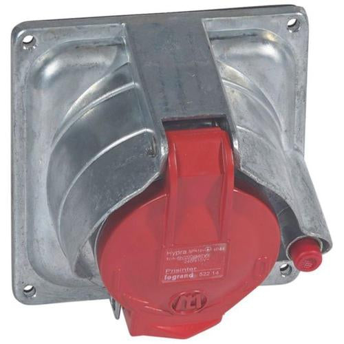 052214Legrandمقبس تثبيت لوحة Legrand Hypra IP44 16A 3P+N+E معدني