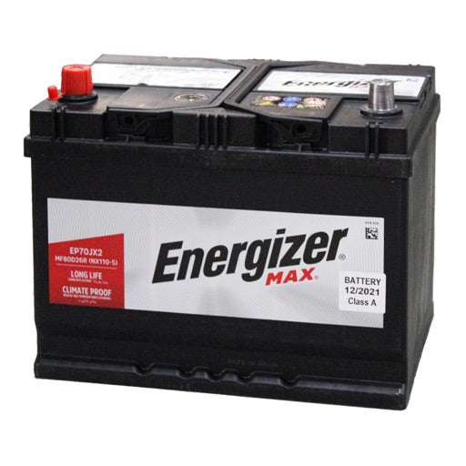بطاريات انرجايزر,EP70JX2H-MF80D26R,Car Battery-80 Amp Left Side | بطارية سيارة ٨٠ آمبير يسار