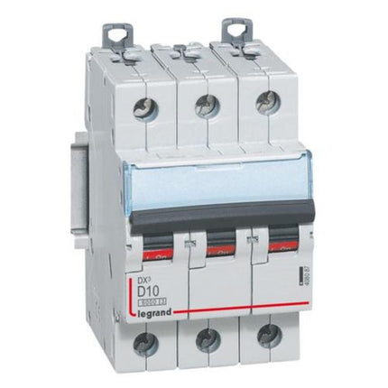 408087Legrandقاطع دورة Legrand DX3 ثلاثي الأقطاب 10A من النوع D