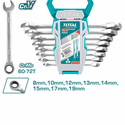 THT102RK086Total Toolsمجموعة مفاتيح البراغي 8 قطع THT102RK086