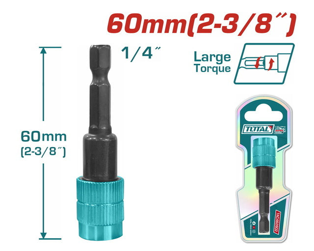 TAC462602Total Toolsحامل بت مفك براغي TOTAL مع تحرير (TAC462602)
