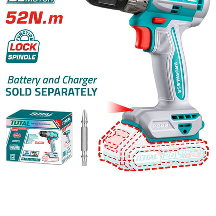 TDLI204531Total ToolsTDLI204531 مثقاب بدون فرشاة ليثيوم أيون