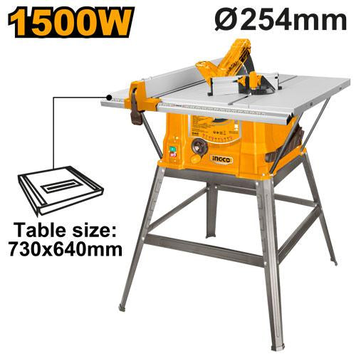 TS150078INGCOمنشار طاولة INGCO TS150078 بقطر 254 ملم 1500 واط احترافي