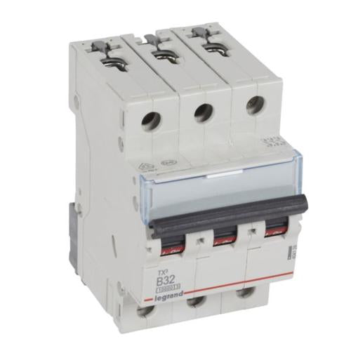 404129Legrandقاطع دارة Legrand MCB TX3 10000A ثلاثي الأقطاب 32A منحنى B